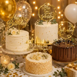 Gravira.de_Cake-Topper_Acryl-Glas_Gold_Kuchen_Jahrestag