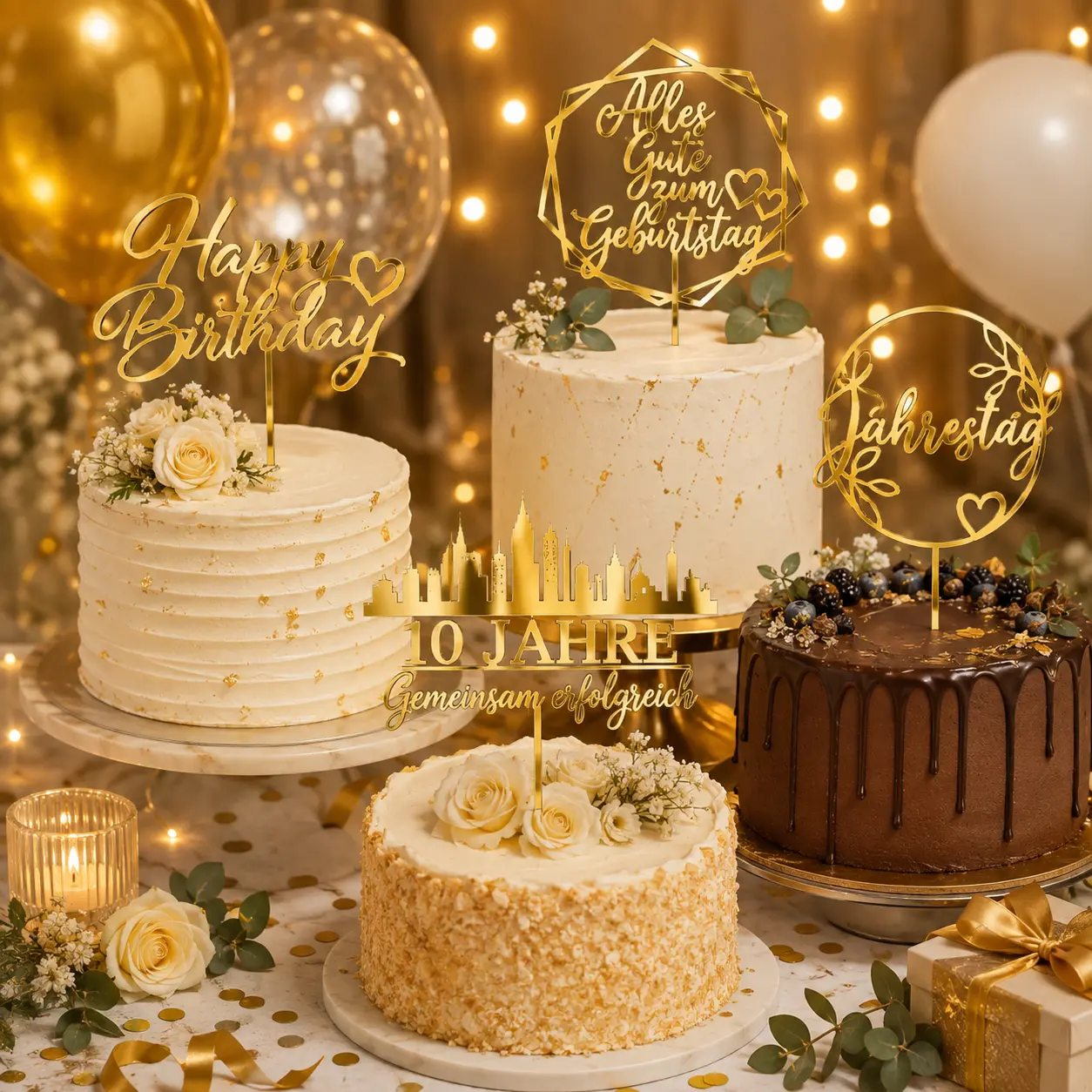 Gravira.de_Cake-Topper_Acryl-Glas_Gold_Kuchen_Jahrestag